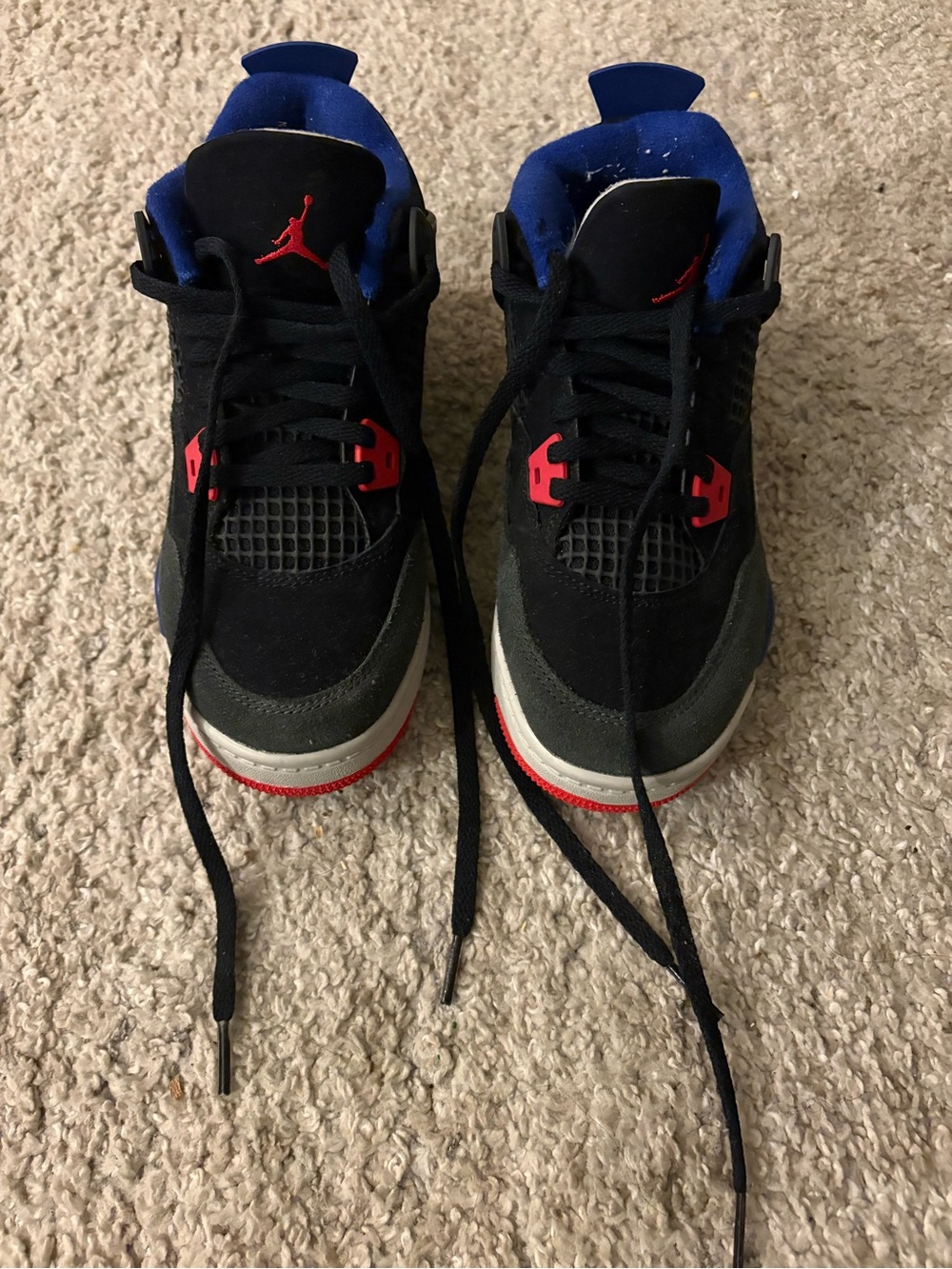 Jordan Kids Black, Red & Blue Lace-Up Basketball Shoes